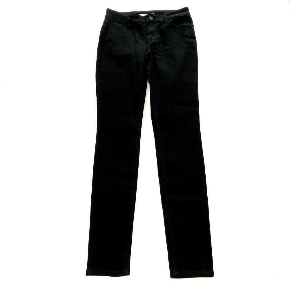 Old Navy Slim fit Tapered leg Women’s size 0 Black Mid rise Denim Jeggings jeans